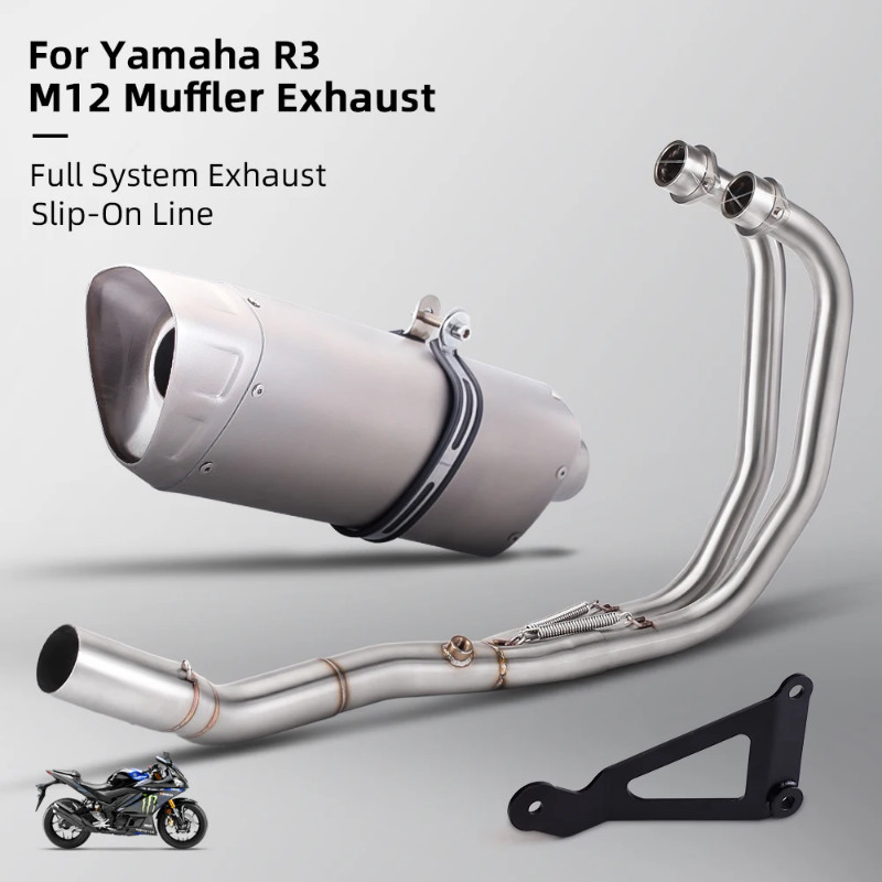 For R3 R25 MT05 MT03 Motorcycle Racing Performance Exhaust Racing Line Original Location Motorcycle