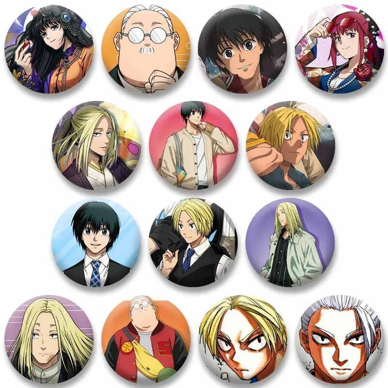 การ์ตูนเย็นรูป Yoichi Nagumo เหรียญป้ายอะนิเมะ Sakamoto วันเข็มกลัด Lapel Pins สําหรับกระเป๋าเสื้อผ้