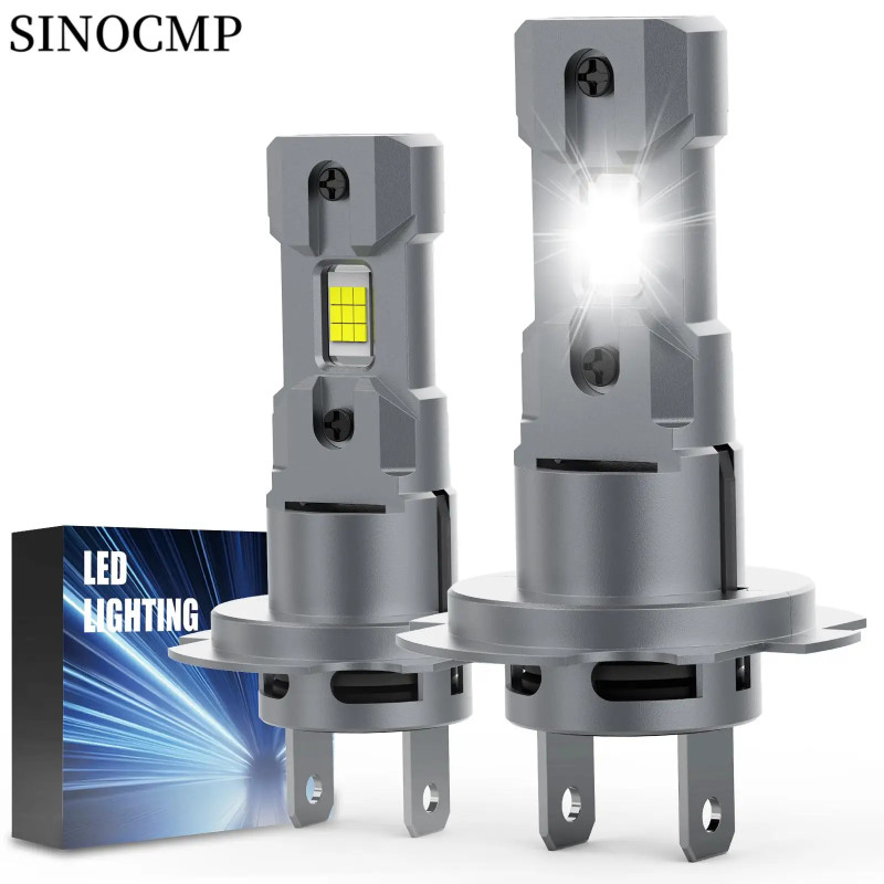 2pcs HLC5F H7 LED Headlight Bulbs Brighter Wireless Headlight Bulbs 20000LM Mini Headlight Bulbs Fa