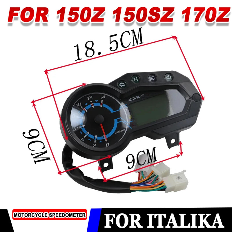 For Italika 150z 150sz 170z 150 LED Digital Motorcycle Speedometer Multifunction Moto Gauge Meter I
