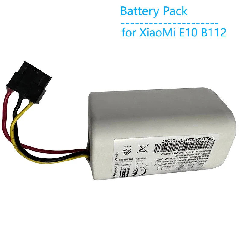 Original E10 Battery Pack Parts for Xiaomi Mijia E10 E12 B112 Robot Vacuum Cleaner Parts New Batter