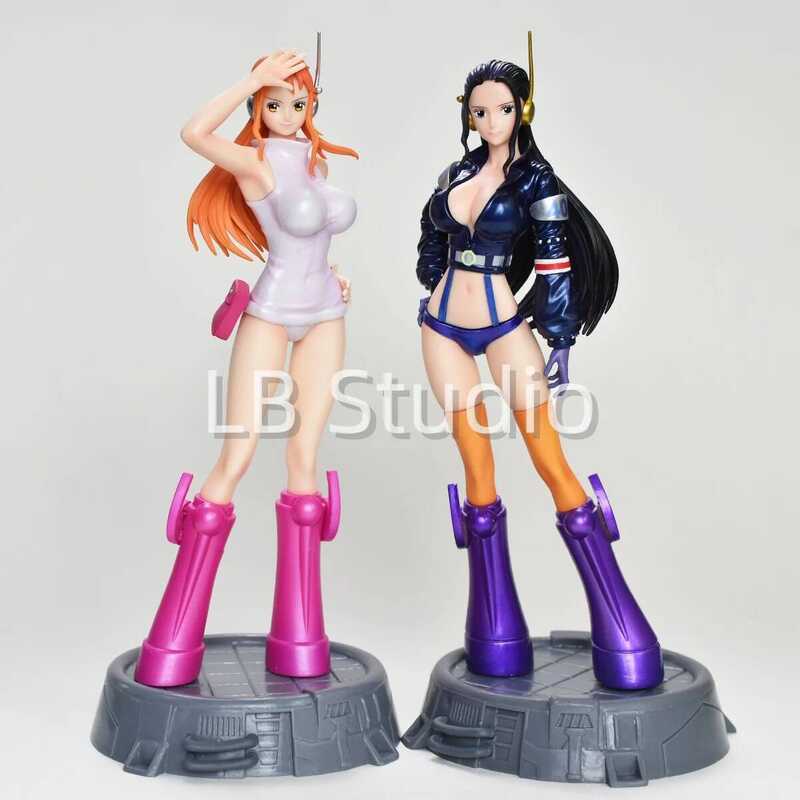 C Anime One Piece Robin Nami Figure Nico Robin Nami Action Figure Collectible Statue Model Toy Gift