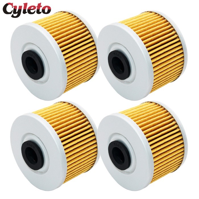 2/4/6pcs Cyleto Motorcycle Oil Filter for Kawasaki BN125 Eliminator Ninja 125 Z125 KL250 BX250 Z250