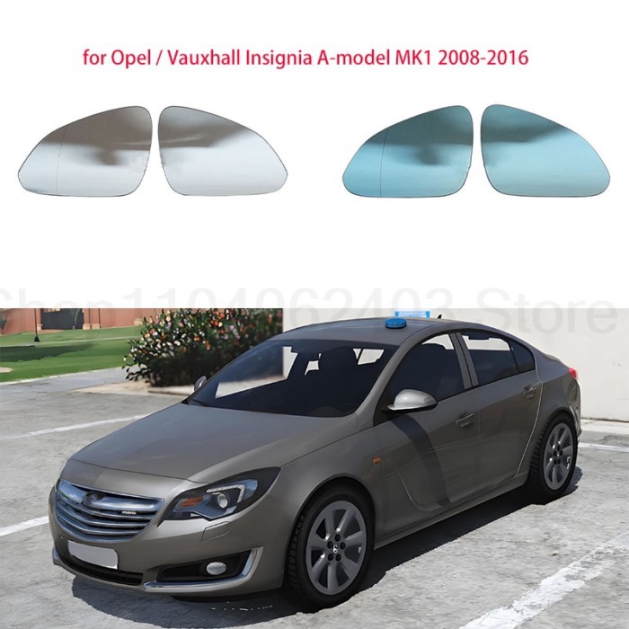 for Opel/Vauxhall Insignia 08-16 Car left and right (white | blue mirror) rear view mirror heating