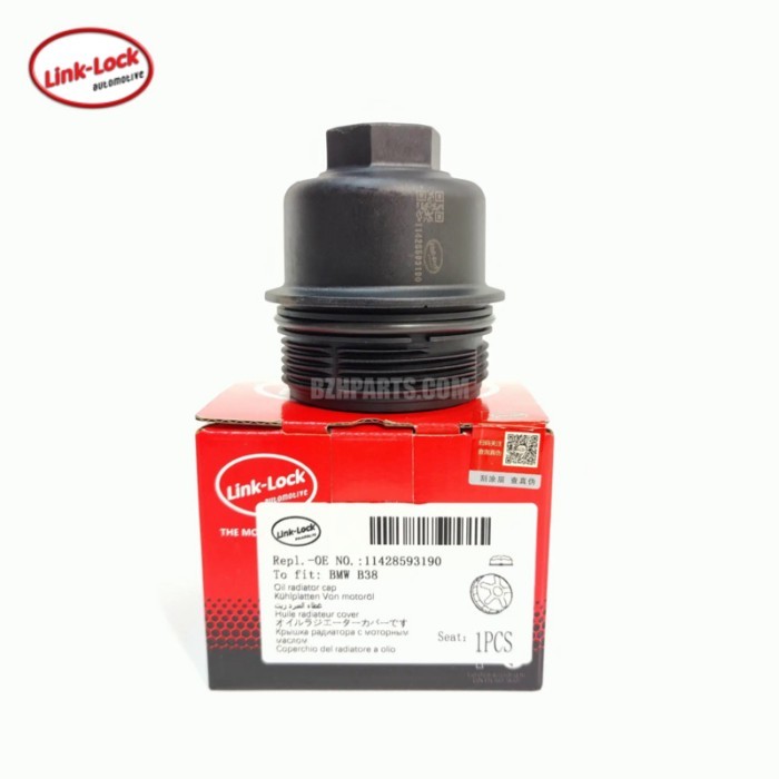 LINK-LOCK Oil Filter Housing Cover Cap 11428593190 for BMW B32 B38 B46 B48 Engine 1234 Series 116I