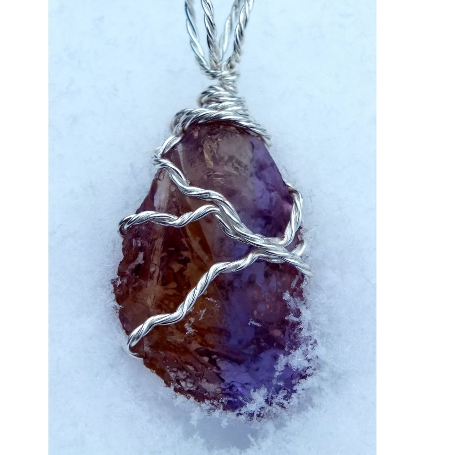 สร้อยคอหินธรรมชาติ RAW GARNET STONE - MADE IN TURKEY - พร้อมใบรับรอง - โซ่ของขวัญฟรี - กล่อง ORGINA