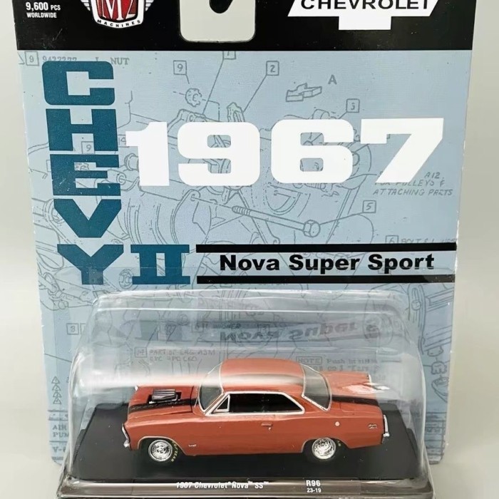 M2 1/64 1967 Chevrolet NOVA SS โมเดลรถอัลลอย