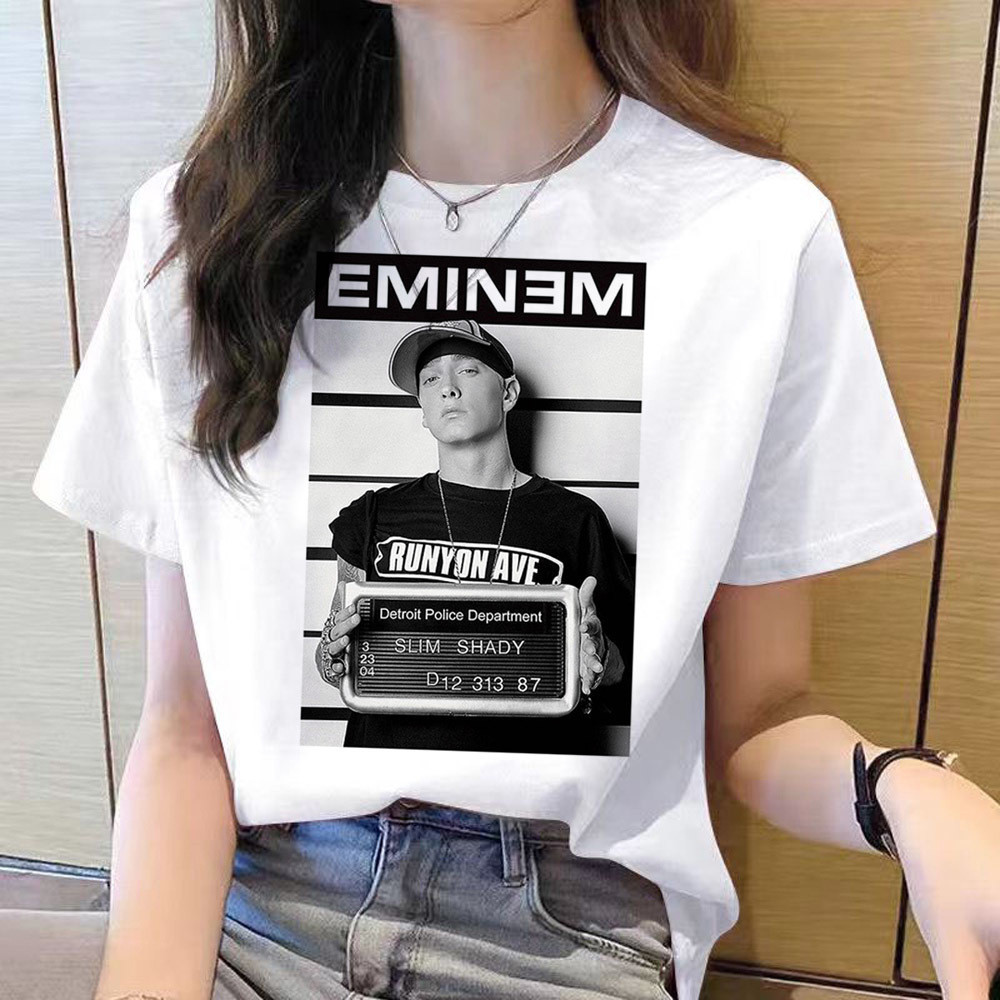 Eminem T-Shirt สไตล์CutecorePsychedelic โชโจฉากฤดูร้อน สำหรับงานปาร์ตี้