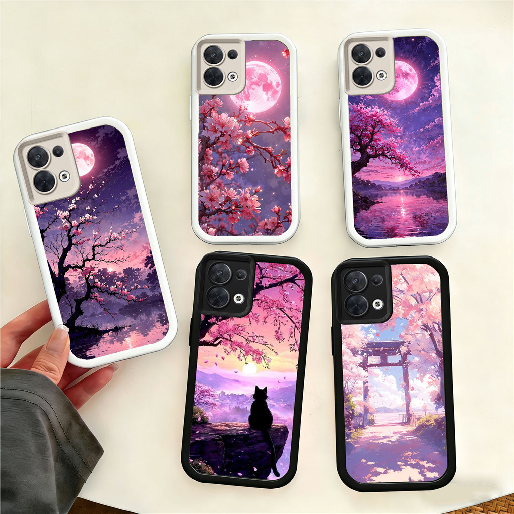 VK7 cherry blossom เคสสําหรับซิลิโคนอ่อนนุ่มกรณี Realme Narzo 10 P1 12 6i C17 N65 C3 20A 10A 70 Pro 