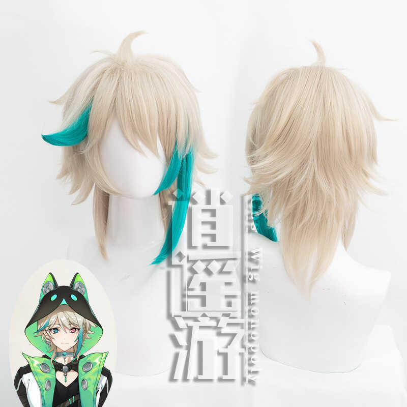 วิกผมปลอม Assa Azacosp สำหรับ VTuber และการแต่งตัว cosplay พร้อมสต็อก