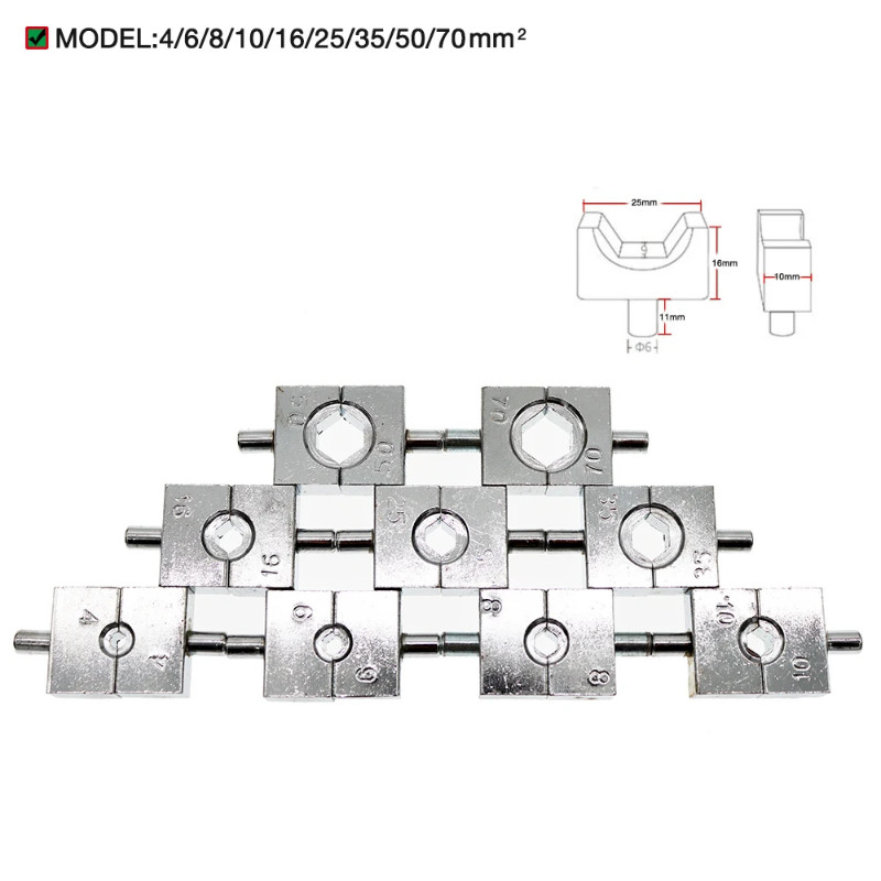 YQK-70 Crimping Tool Hydraulic Crimping Tool Hydraulic Crimping Tool Mould 4-70mm Hexagonal Crimpin