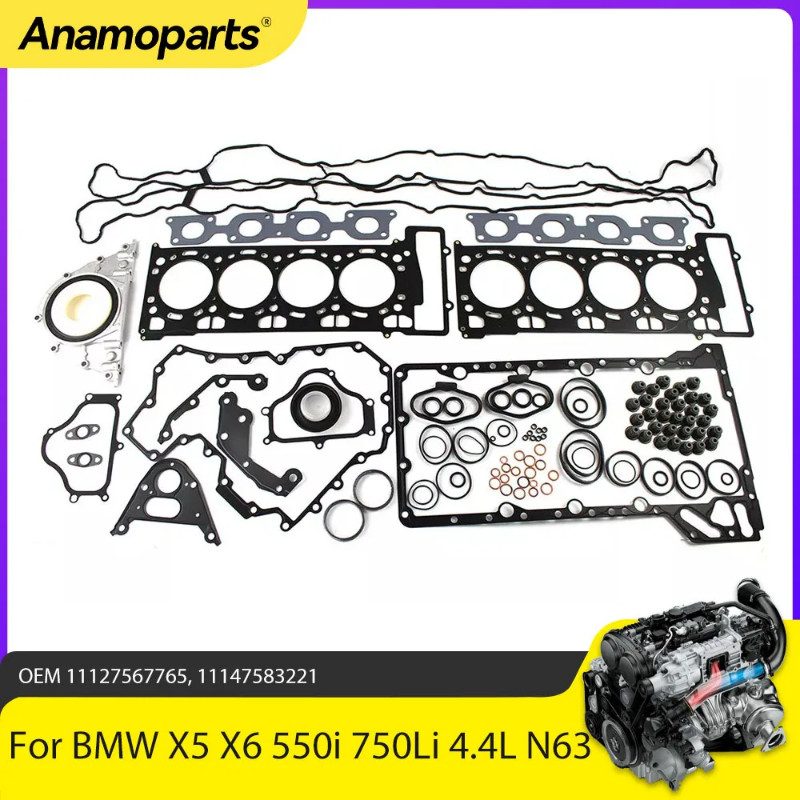 Engine Parts Overhaul Head Gasket Set Fit 4.4 L T V8 GAS N63B44 For BMW X5 X6 550i 750Li F10 F02 F0