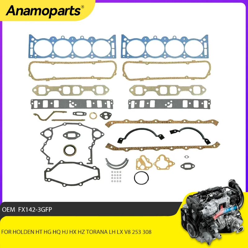 Engine Parts FELPRO FULL GASKET SET/KIT FOR HOLDEN HT HG HQ HJ HX HZ TORANA LH LX V8 253 308 1969-1