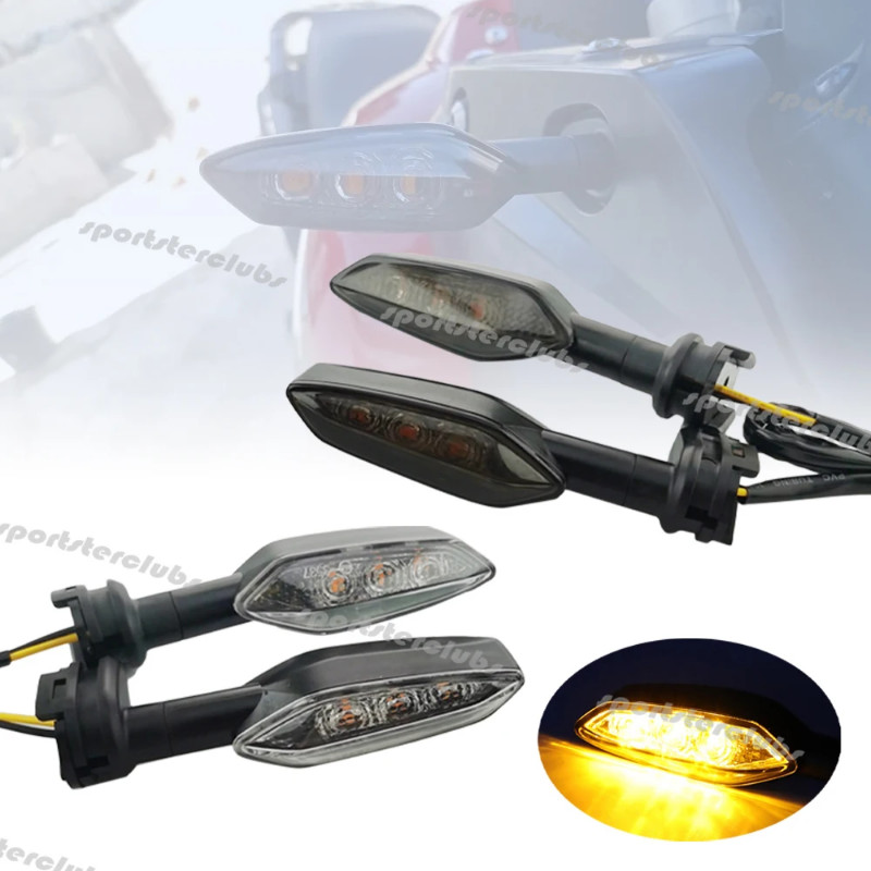 Motorcycle Front Rear LED Turn Signals Indicator Blinker Lights For Yamaha MT03 MT07 MT09 MT10 FZ 0