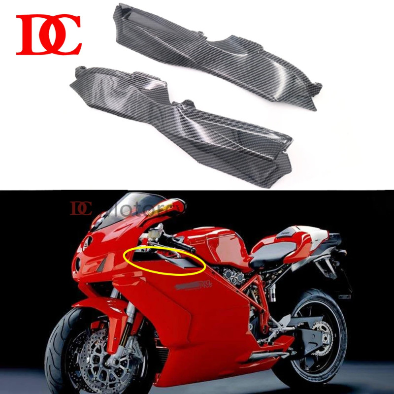 For Ducati 749 749S 749R 999 999S 999R 2003 2004 2005 2006 Carbon Fiber Front Upper Dashboard Side