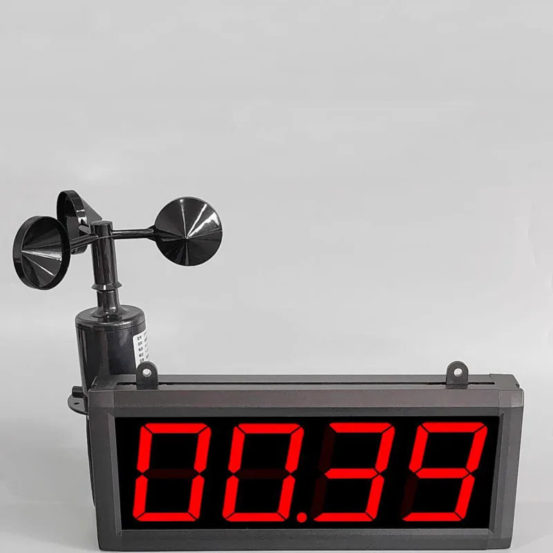 0-30M/S Special Construction Site Wind Meter Alarm Wind Speed Test Meter 3 Inch 4-Digit Large Scree