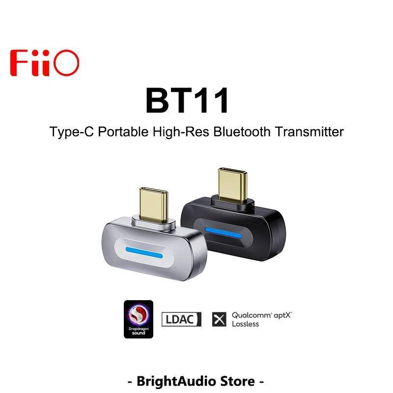 FiiO BT11 Type-C Bluetooth 5.4 เครื่องส่งสัญญาณสําหรับมือถือ/เครื่องเล่นเกมไปยังหูฟังไร้สายรองรับ LD