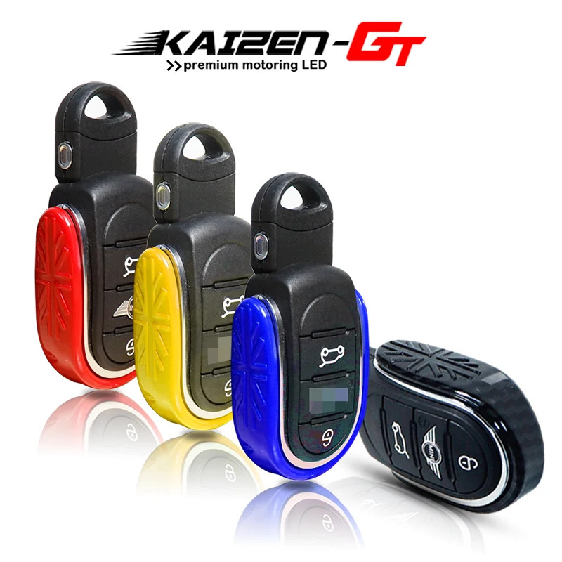 3D Union Jack Design Key Fob Case Key Cover Shell For MINI Cooper 3rd Gen F55 F56 F57, 2nd Gen F60