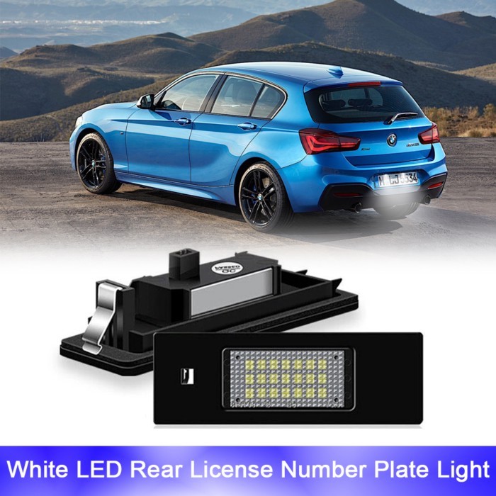 6000K White LED License Plate Backlight Lamp Canbus For BMW E81 E87 F20 F21 E63 E64 F06 F12 F13 Z4