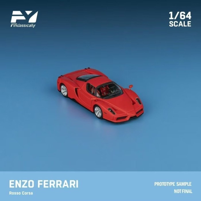 Findclassically FY 1: 64 Ferrari Leap Horse Enzo Enzo Enzo โมเดลรถโลหะผสม