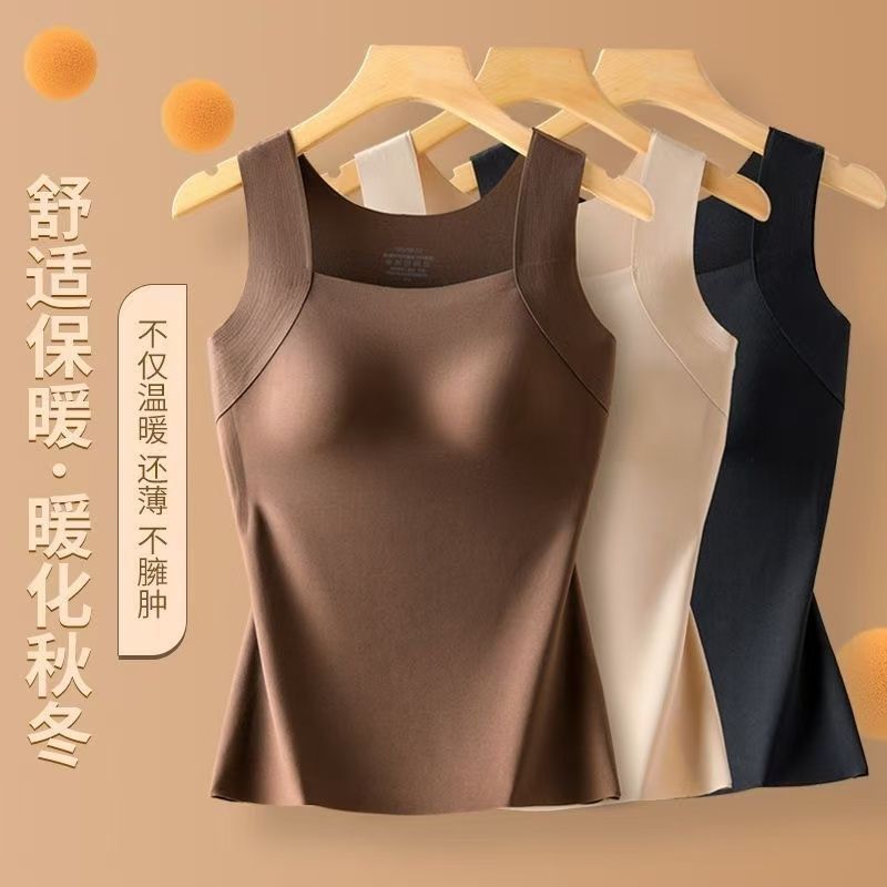 เสื้อกั๊กสุภาพสตรี สไตล์ใหม่ กันลม กระชับร่างกาย สำหรับฤดูใบไม้ร่วงและฤดูหนาว พร้อมแผ่นรองหน้าอกเดี่ยว