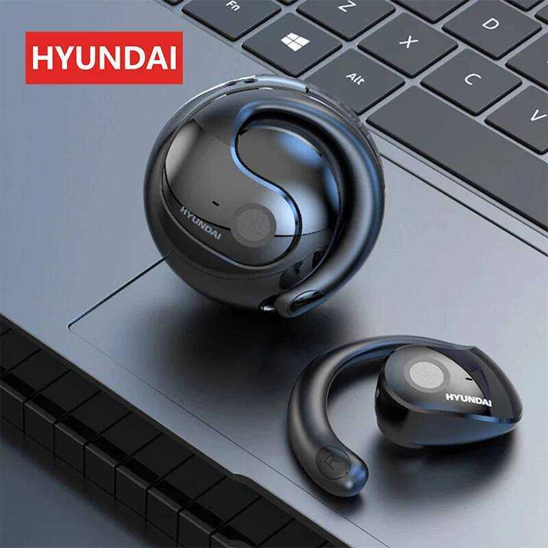 HYUNDAI HY-T26 เปิดหูหูฟังไร้สายบลูทูธกีฬาหูฟัง HI-FI สเตอริโอหูฟังลดเสียงรบกวนสําหรับออกกําลังกาย
