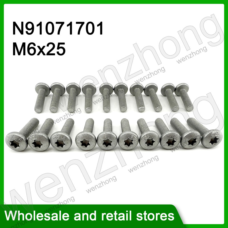 A6 C7 Engine Front Sealing Flange Bolt Pieces N91071701 M6x25 20PCS