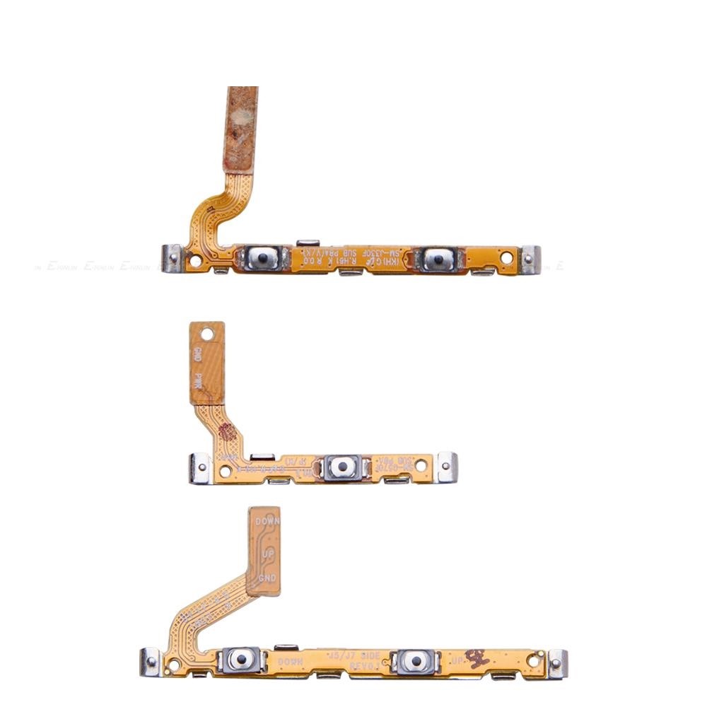 ปุ่มปรับระดับเสียงสวิตช์ไฟ On Off Key Flex Cable สําหรับ Samsung Galaxy J3 J5 J7 Pro 2016 2017