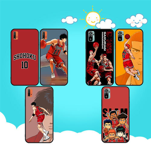 นุ่มสีดํา Realme Q3 Q3i 5G V13 V11 V11S 9i 9 Pro 5G 9 Pro Plus 5G Slum Dunk1 เคสโทรศัพท์