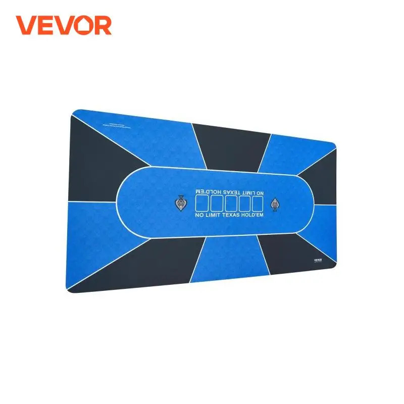 VEVOR Poker Table Top 70 x 35 Inch Poker Mat for Table Foldable Poker Table Top with Carrying Bag,
