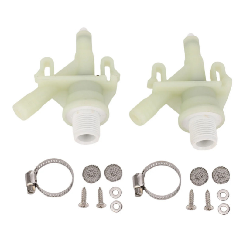 2 Sets RV Toilet Water Valve Kit 385311641 Replacement for Sealand 300  310 311 320 321 RV Toilet 3