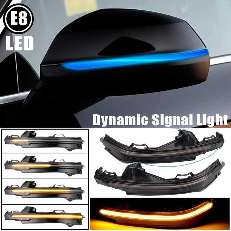 C 2 Pieces Fo Audi Q5 FY 2018 201 Q7 4M 2016 2017 2018 Side Rea-View Mio Indio Light LED Dynamic Tu