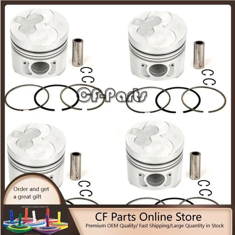 New 6 Sets STD Piston Kit With Ring 12010-43G01 Fit For Nissan TD42 Engine 96MM