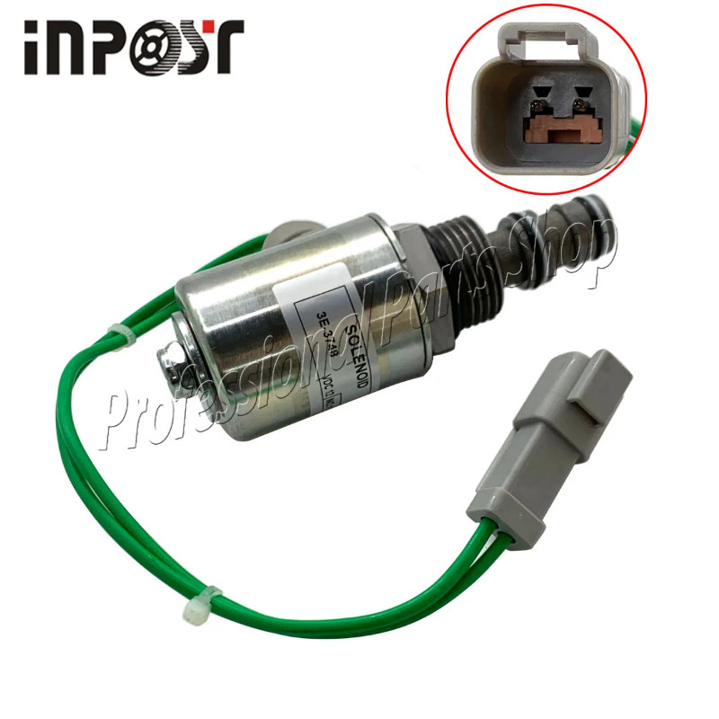 12V 3E-3748 Solenoid Valve 3E-3748 for Caterpillar 3116 3126 Engine 950F 960F 970F 980F 990