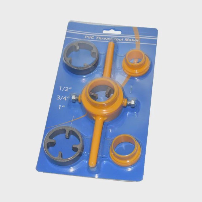 Water Pipe Threading Tool Set PVC Plastic Hand Threader Tap Wrench Manual For 4 Inch 6 Pipes Durabl