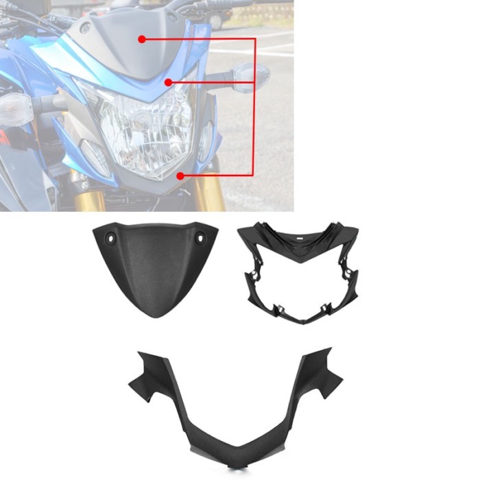 For Suzuki GSX-S750 GSXS750 2017- 20 2021 2022 2023 Motorcycle Head Nose Front Upper Under Head Sid