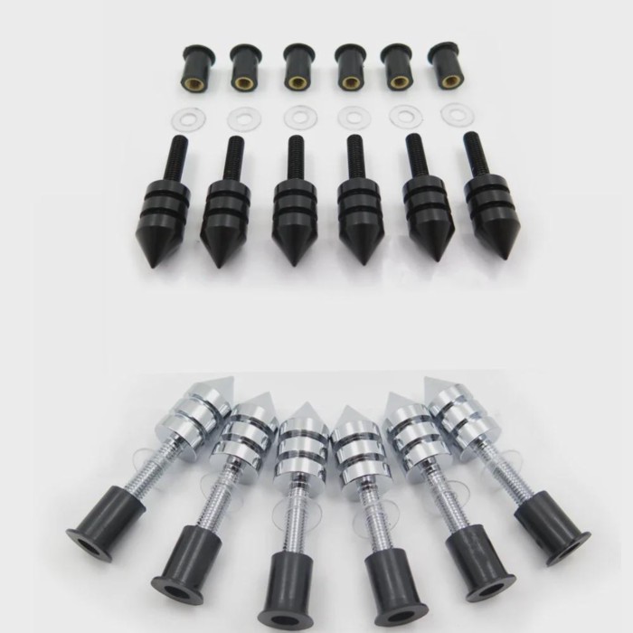 Spike Windscreen Bolts Screws For Honda Suzuki Kawasaki ZX-10R ZX-6R ZX-14RR ZZR 1400 Aftermarket M