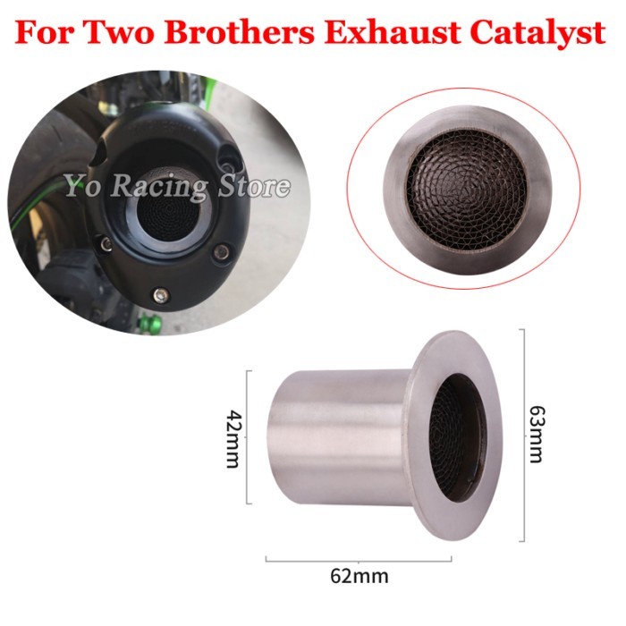 Slip On For Two Brothers Universal Motorcycle Muffler Removable DB Killer Exhaust Motorbike Front T