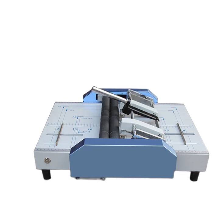 Manual A3 Paper Booklet Riding Saddle Stapler Pamphlet Broshure Binding & Folding Machine 220V