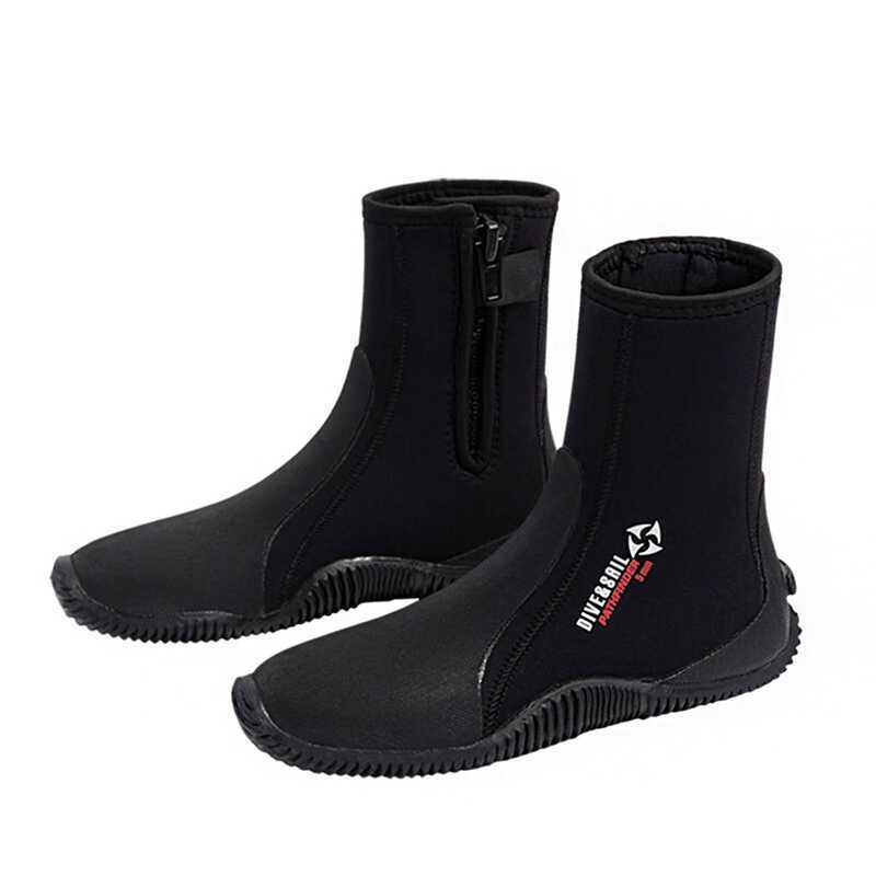 C 5Mm Neoprene Dive Boots Anti-Slip Surf Booties Scuba Diving Boots For Saig Snorkeg Boating Swimmi