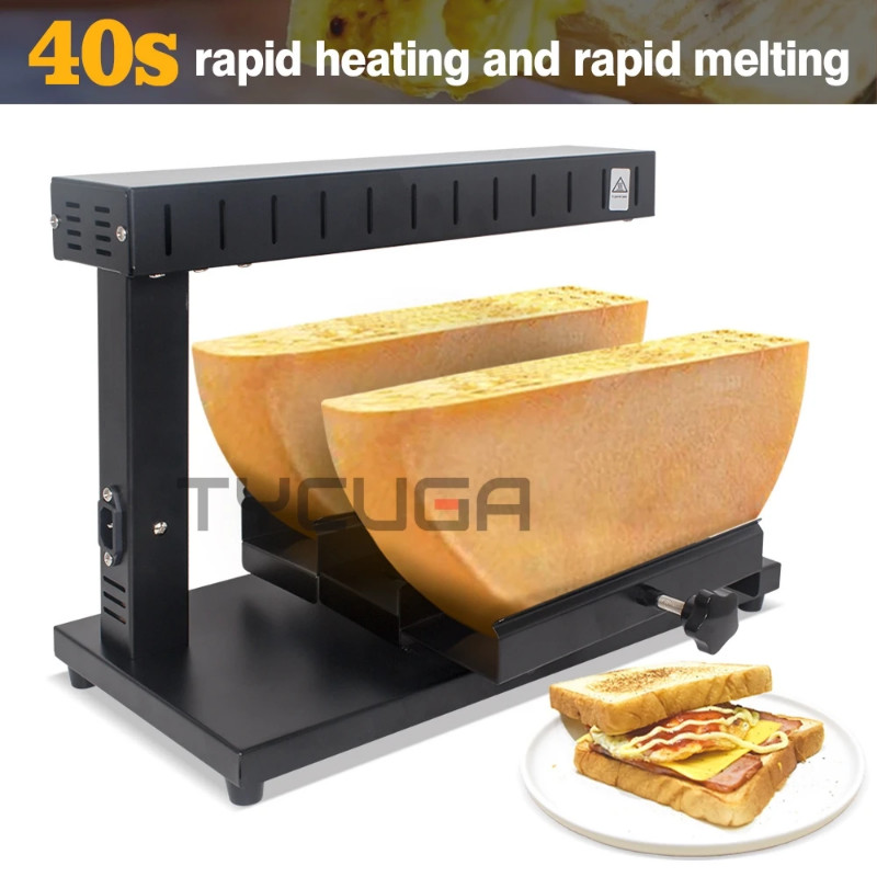 Electric Cheese Heater Commercial Restaurant Adjustable Cheese Melter Swiss Raclette Cheese Househo