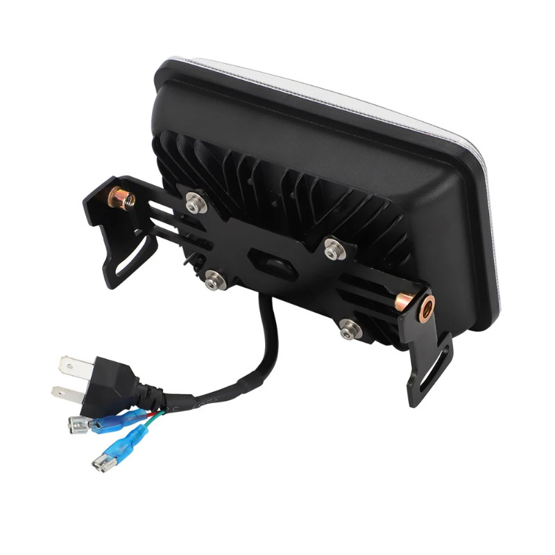 For Suzuki DR650 DRZ400 Plug&Play Pure White 6000K-6500K LED Headlight Light Bar Kit With Mounting