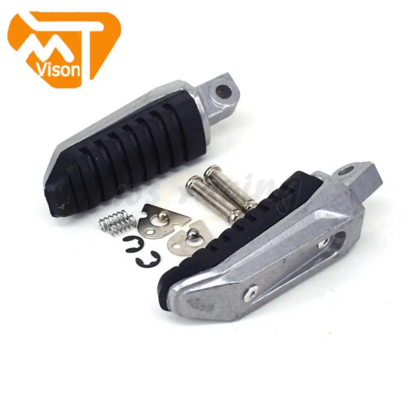 Motorcycle Rear Footrest Foot Pegs Rests Pedals For SUZUKI Hayabusa GSXR1300R 99-12 GSX650 08-12 GS