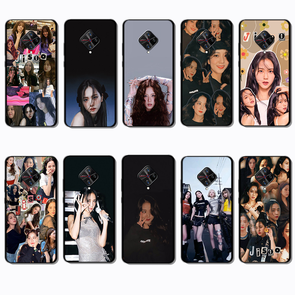 Vivo S1 Pro x50 lite Y9S EB10 jisoo เคสโทรศัพท์สีดําแบบนุ่มทันสมัย
