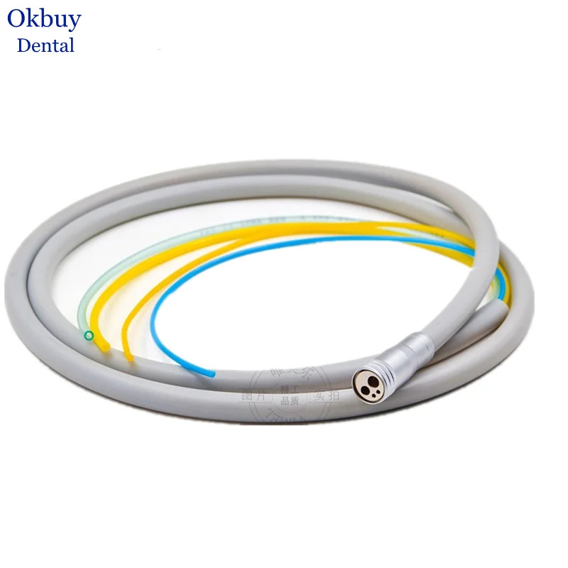 Dental Handpiece Tube 4 Hole Silicone Soft Hose Tube for Dental High and Low Speed Handpiece Dental