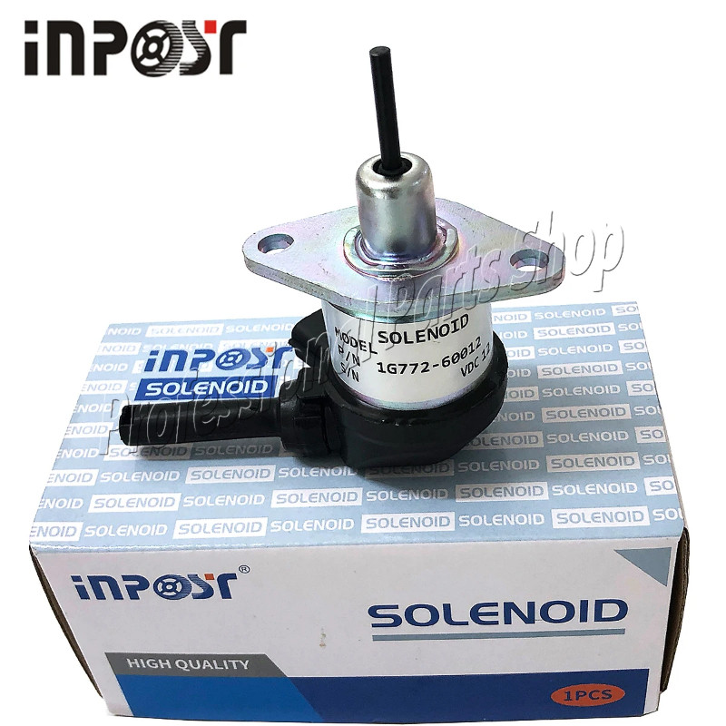 1G772-60012 12V Fuel Stop Solenoid For Kubota V330 M7040DT M7040F M7040HD
