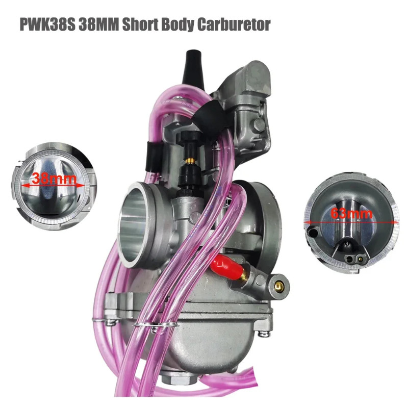 PWK38S PWK 38mm Air Stryker AG Short Body Carburetor For KTM 125 250 300 TE250 SX125 YZ125 KX125 YZ
