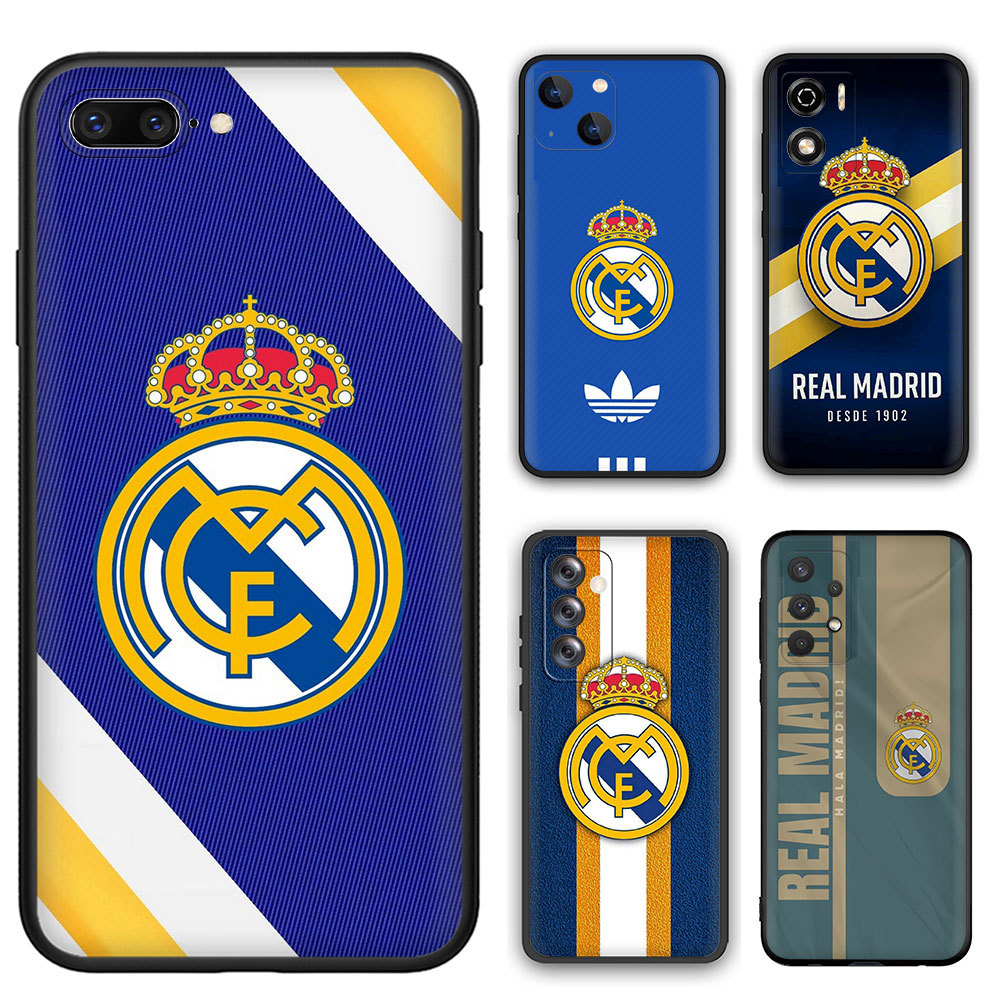 แฟชั่นเคสโทรศัพท์สําหรับ Huawei Nova 2i 2Lite 3i 4E 5i 5T 7 7SE 8i 52Q6 Real Madrid CF นุ่มสีดํา