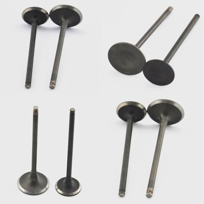 Motorcycle AX-1 Intake and Exhaust Stem Valves For Honda  AX1 NX250 NX 250 250cc