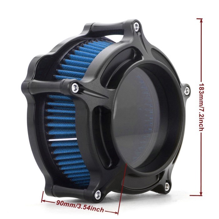 Black Clarion Air cleaners filters for harley Fat Bob FXFB 107 FXFBS 114 Touring Electra Glide Spor